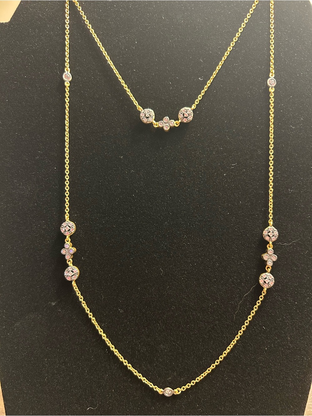 Frieda Rothman 34in multi station necklace